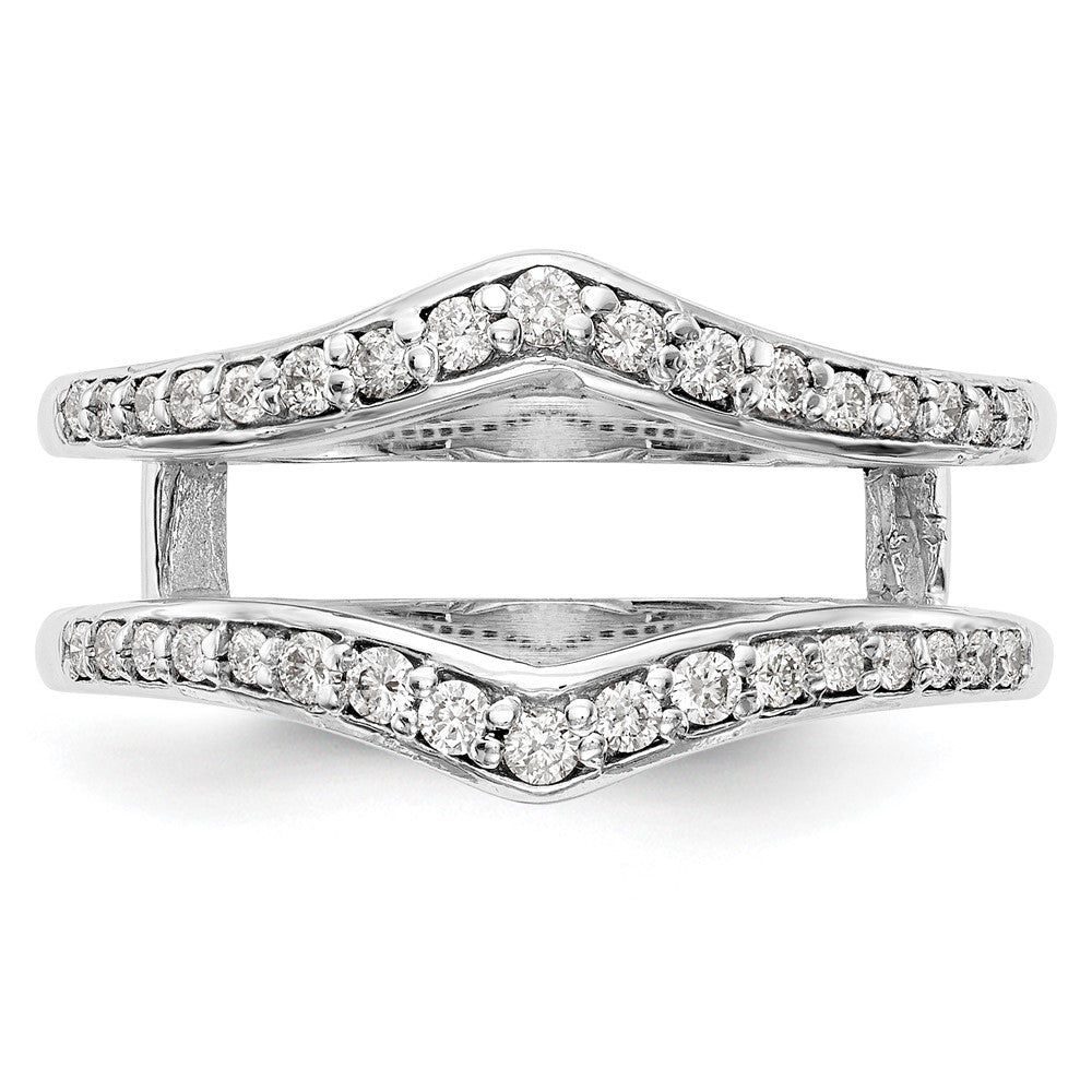 True Origin 14K White Gold 1/2 carat Lab Grown Diamond VS+ F+  Ring Guard
