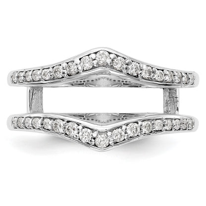 14K White Gold 1/2 carat Diamond Complete Ring Guard