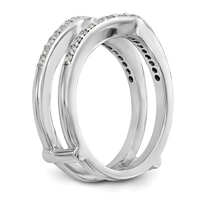 14K White Gold 1/2 carat Diamond Complete Ring Guard