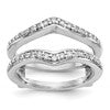 14K White Gold 1/2 carat Diamond Complete Ring Guard