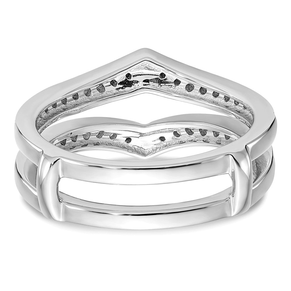 14K White Gold 1/3 carat Diamond Complete Ring Guard