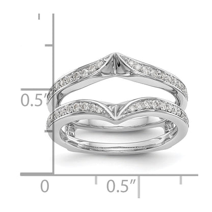 14K White Gold 1/3 carat Diamond Complete Ring Guard