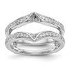 14K White Gold Lab Grown VS/SI+ G+ Dia Ring Guard