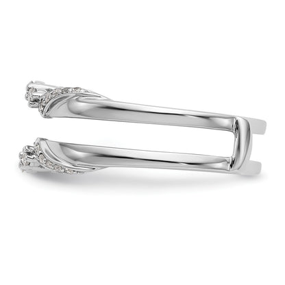 14K White Gold 1/5 carat Diamond Complete Ring Guard