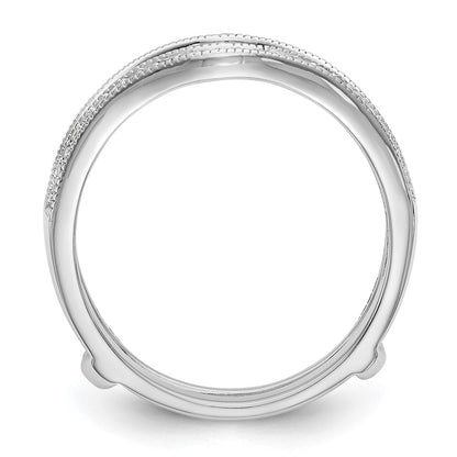 14K White Gold 1/4 carat Diamond Complete Ring Guard