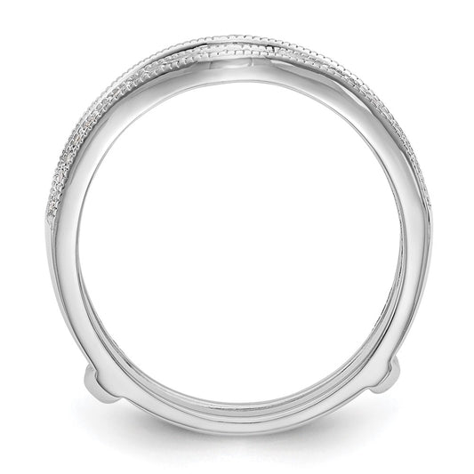 14K White Gold 1/4 carat Diamond Complete Ring Guard