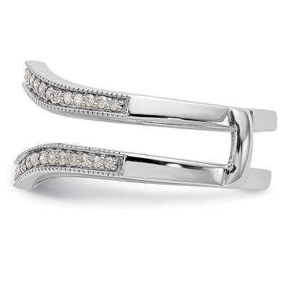 14K White Gold 1/4 carat Diamond Complete Ring Guard