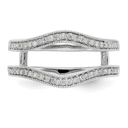 14K White Gold 1/4 carat Diamond Complete Ring Guard