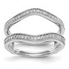14K White Gold 1/4 carat Diamond Complete Ring Guard
