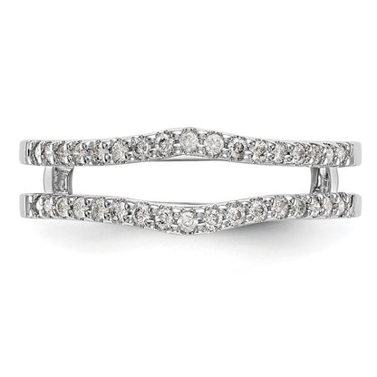 14K White Gold 1/4 carat Diamond Complete Ring Guard