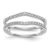 14K White Gold 1/4 carat Diamond Complete Ring Guard