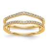 14k 1/4 carat Lab Grown Diamond VS/SI+ G+ Complete Ring Guard