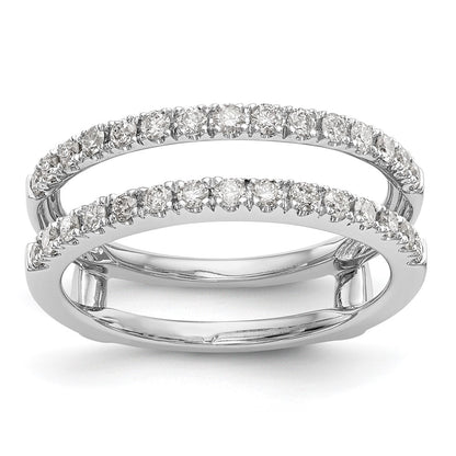 True Origin 14K White Gold 1/2 carat Lab Grown Diamond VS+ F+ Complete Ring Guard