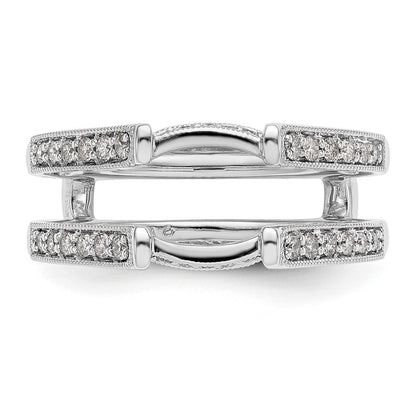 14K White Gold 1/3 carat Diamond Complete Ring Guard