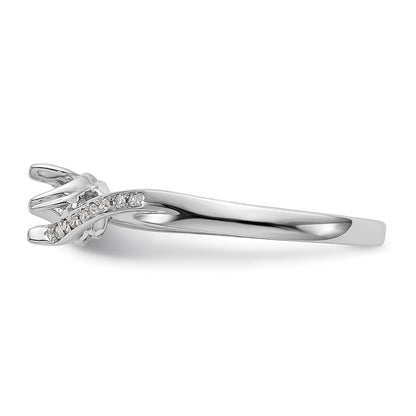 First Promise 14k White Gold 1/3 carat Lab Grown Diamond VS/SI+ G+ Complete Petite Engagement Ring