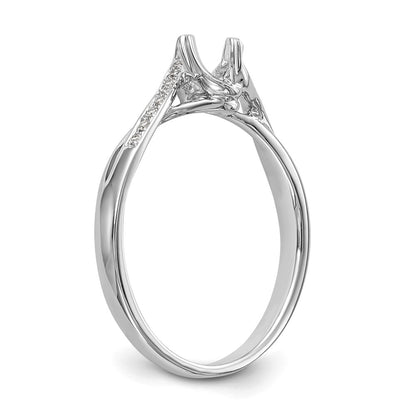 First Promise 14k White Gold 1/3 carat Lab Grown Diamond VS/SI+ G+ Complete Petite Engagement Ring
