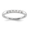 14K White Gold 5-Stone Shared Prong (Holds 5-2.5mm Round) Diamond Band Mounting