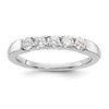 14K White Gold 5-Stone Shared Prong (Holds 5-2.9mm Round) Diamond Band Mounting