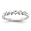 14K White Gold 5-Stone Shared Prong (Holds 5-2.9mm Round) Diamond Band Mounting
