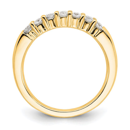 14K Yellow Gold 7-Stone Diamond Band