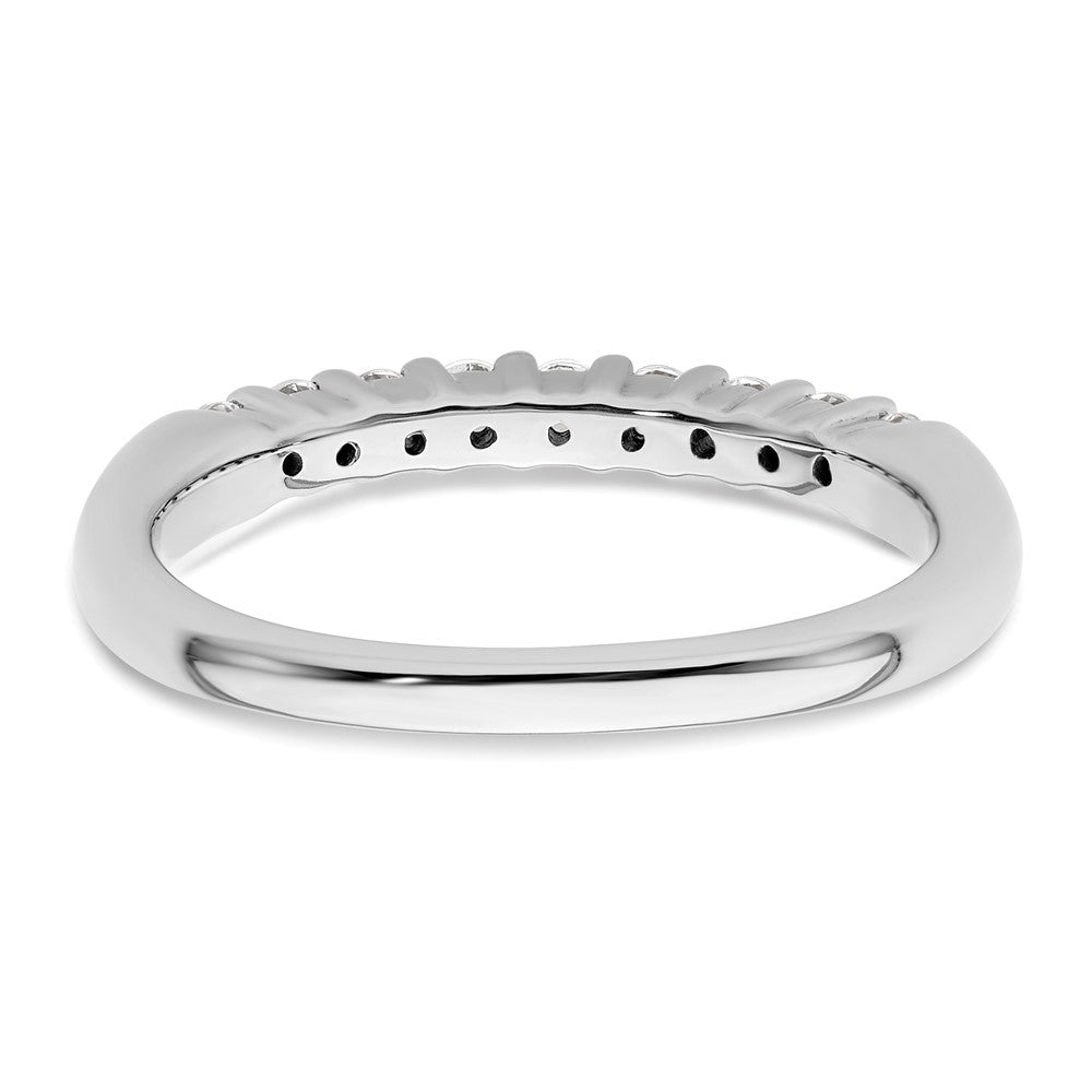 14K White Gold 9-Stone Shared Prong (Holds 9-2.0mm Round) Diamond Band Mounting