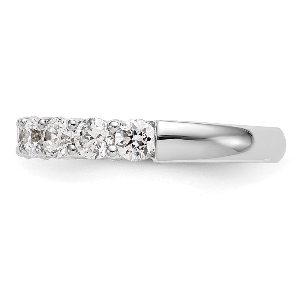 14K White Gold 9-Stone Shared Prong (Holds 9-3.0mm Round) Diamond Band Mounting
