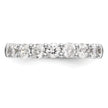 14k White Gold 1 carat Lab Grown Diamond VS/SI+ G+ Nine Stone Complete Fashion band