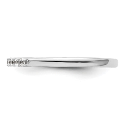 14K White Gold 9-Stone Shared Prong (Holds 9-1.8mm Round) Diamond Band Mounting