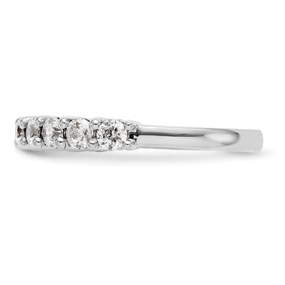 14K White Gold 9-Stone Shared Prong 1.15 carat Complete Round Diamond Band