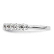 14K White Gold 9-Stone Shared Prong 1.6 carat Complete Round Diamond Band