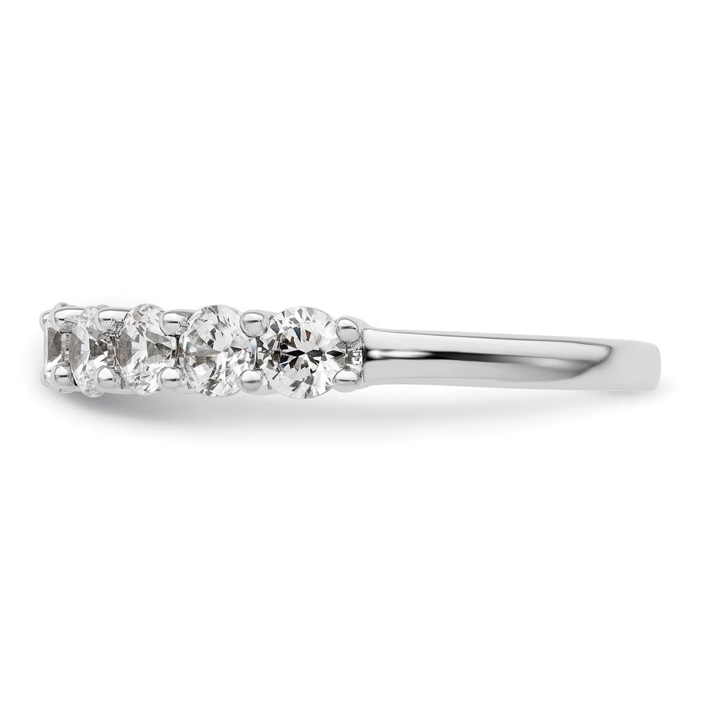 14K White Gold 9-Stone Shared Prong 1.6 carat Complete Round Diamond Band