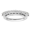 14K White Gold 9-Stone Shared Prong 1.6 carat Complete Round Diamond Band