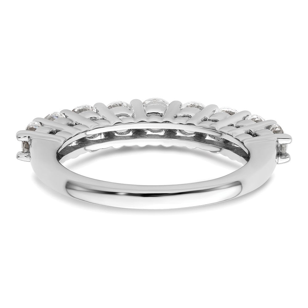 14K White Gold 9-Stone Shared Prong 1.6 carat Complete Round Diamond Band