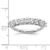 14K White Gold 9-Stone Shared Prong 1.6 carat Complete Round Diamond Band