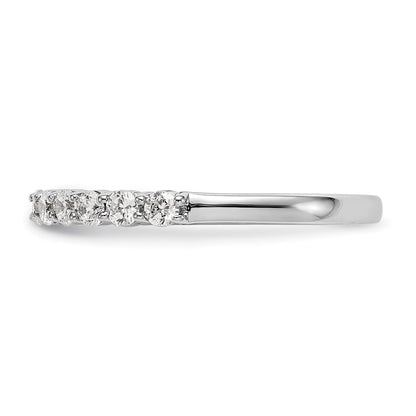 14K White Gold 11-Stone 1/2 carat Complete Diamond Band