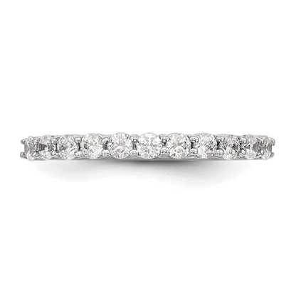14K White Gold 11-Stone 1/2 carat Complete Diamond Band