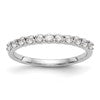 14K White Gold 11-Stone 1/2 carat Complete Diamond Band