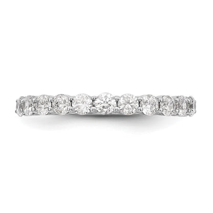 14k White Gold 3/4 carat Lab Grown Diamond VS/SI+ G+ Eleven Stone Complete Band