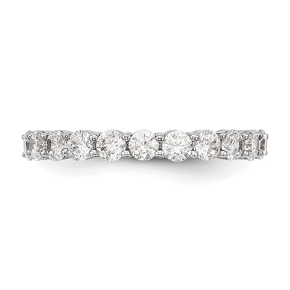 14k White Gold 1 carat Lab Grown Diamond VS/SI+ G+ Eleven Stone Complete Band