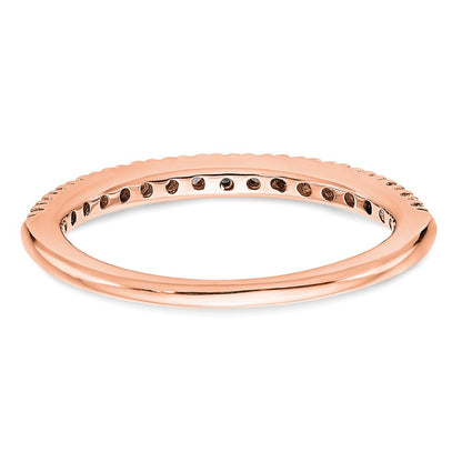 True Origin 14K Rose Gold 1/4 carat Lab Grown Diamond VS+ F+ Complete Wedding Band
