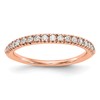 True Origin 14K Rose Gold 1/4 carat Lab Grown Diamond VS+ F+ Complete Wedding Band