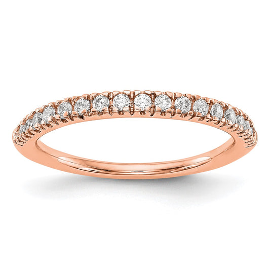 14K Rose Gold 1/4 carat Complete Diamond Band