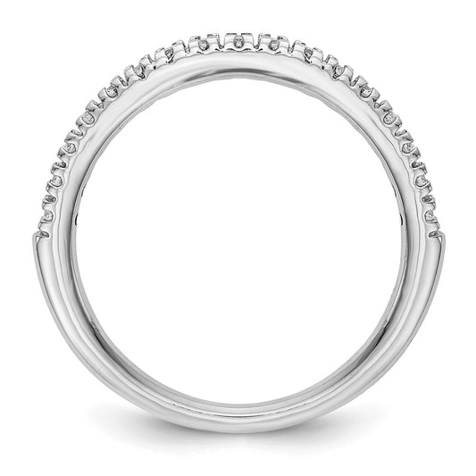 14K White Gold 1/4 carat Complete Diamond Band
