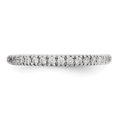 True Origin 14K White Gold 1/4 carat Lab Grown Diamond VS+ F+ Complete Wedding Band