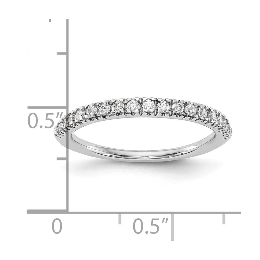 14k White Gold 1/4 carat Lab Grown Diamond VS/SI+ G+ Complete Band