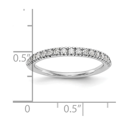 14k White Gold 1/4 carat Lab Grown Diamond VS/SI+ G+ Complete Band