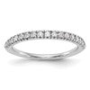 True Origin 14K White Gold 1/4 carat Lab Grown Diamond VS  D E F  Band