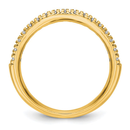 True Origin 14K Yellow Gold 1/4 carat Lab Grown Diamond VS+ F+ Complete Wedding Band