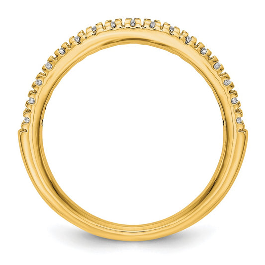 True Origin 14K Yellow Gold 1/4 carat Lab Grown Diamond VS+ F+ Complete Wedding Band