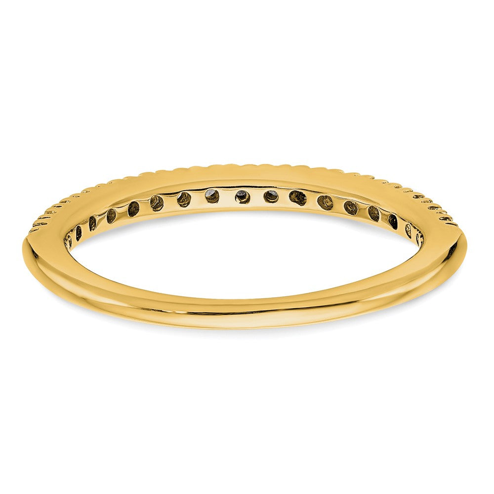 True Origin 14K Yellow Gold 1/4 carat Lab Grown Diamond VS+ F+ Complete Wedding Band